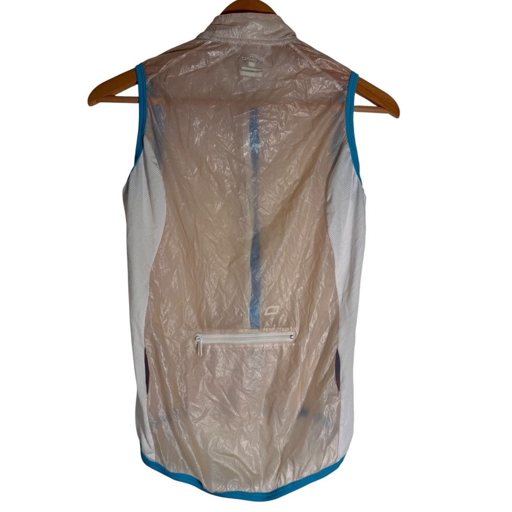 Capo Men's Road Cycling Wind Vest Shell Full Zip White Medium - Picture 3 of 3